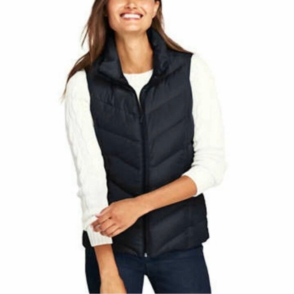 Lands' End Women's Classic Black Vest